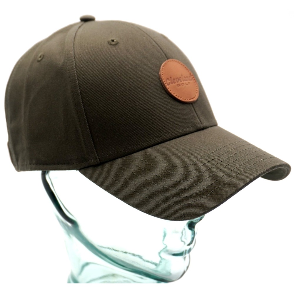 Cleveland Golf Lifestyle Cap Olive Green - Limited Edition Leather Strap- NEW
